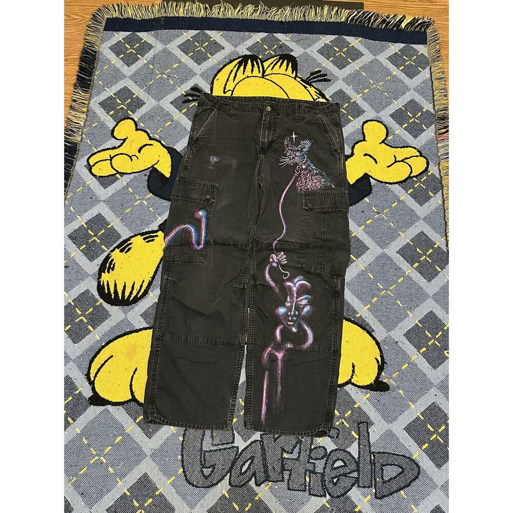Vintage Crazy Custom Carhartt Wip Cargo Carpenter Pant 1/1 View 2